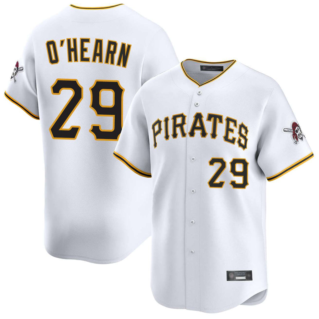 Jamed P.Pirates #29 Ryan O'Hearn Player White Home Limited Stitched Jerseys