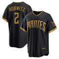 Jamed P.Pirates #2 Spencer Horwitz Player Black 2026 City Connect Home Limited Stitched Jerseys