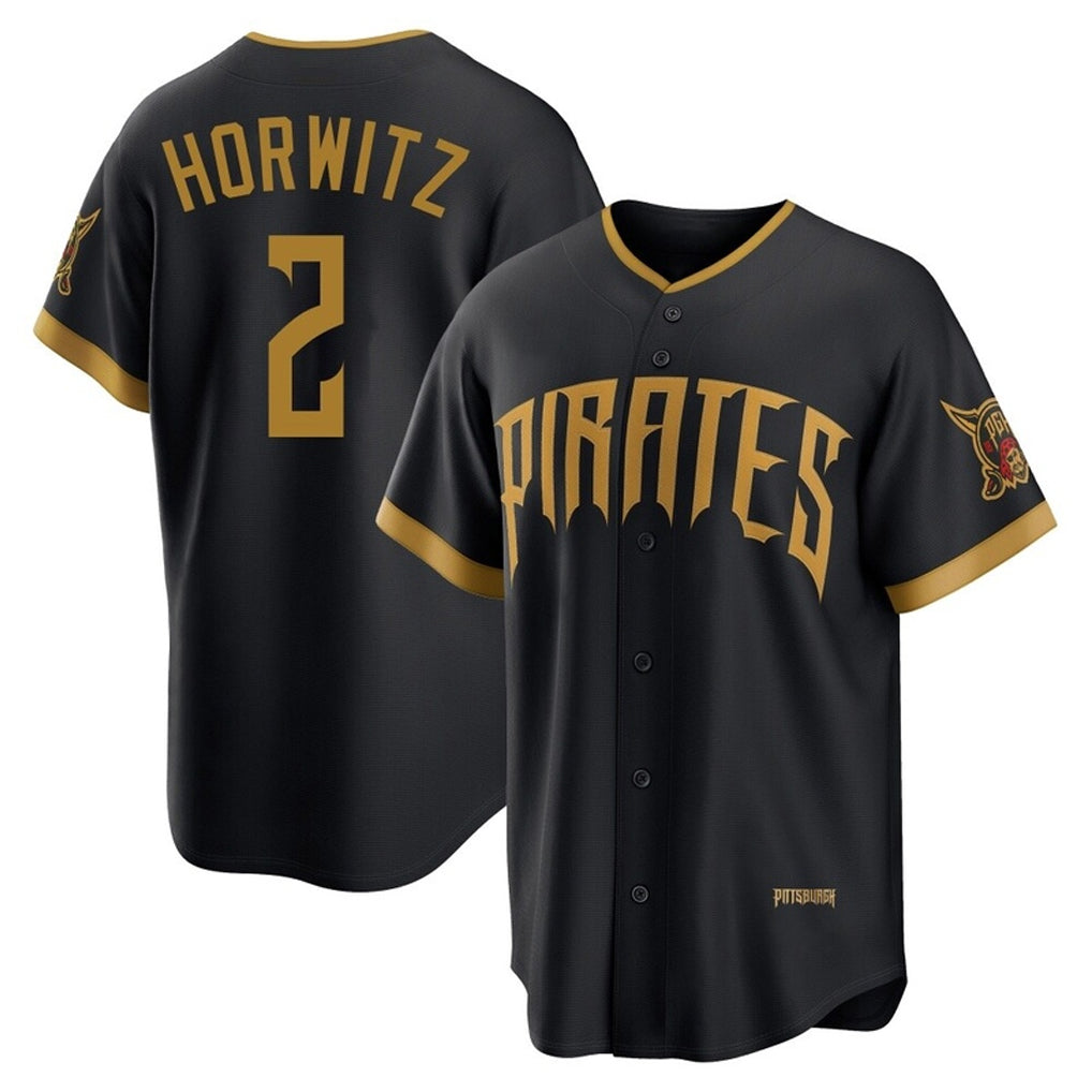 Jamed P.Pirates #2 Spencer Horwitz Player Black 2026 City Connect Home Limited Stitched Jerseys