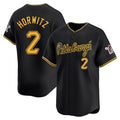 Jamed P.Pirates #2 Spencer Horwitz Player Black Alt Home Limited Stitched Jerseys