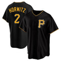 Jamed P.Pirates #2 Spencer Horwitz Player Black Alternate 2025 Home Game Stitched Jerseys