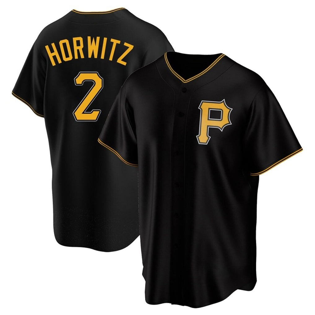 Jamed P.Pirates #2 Spencer Horwitz Player Black Alternate 2025 Home Game Stitched Jerseys