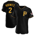 Jamed P.Pirates #2 Spencer Horwitz Player Black Alternate 2025 Home Limited Elite Stitched Jerseys