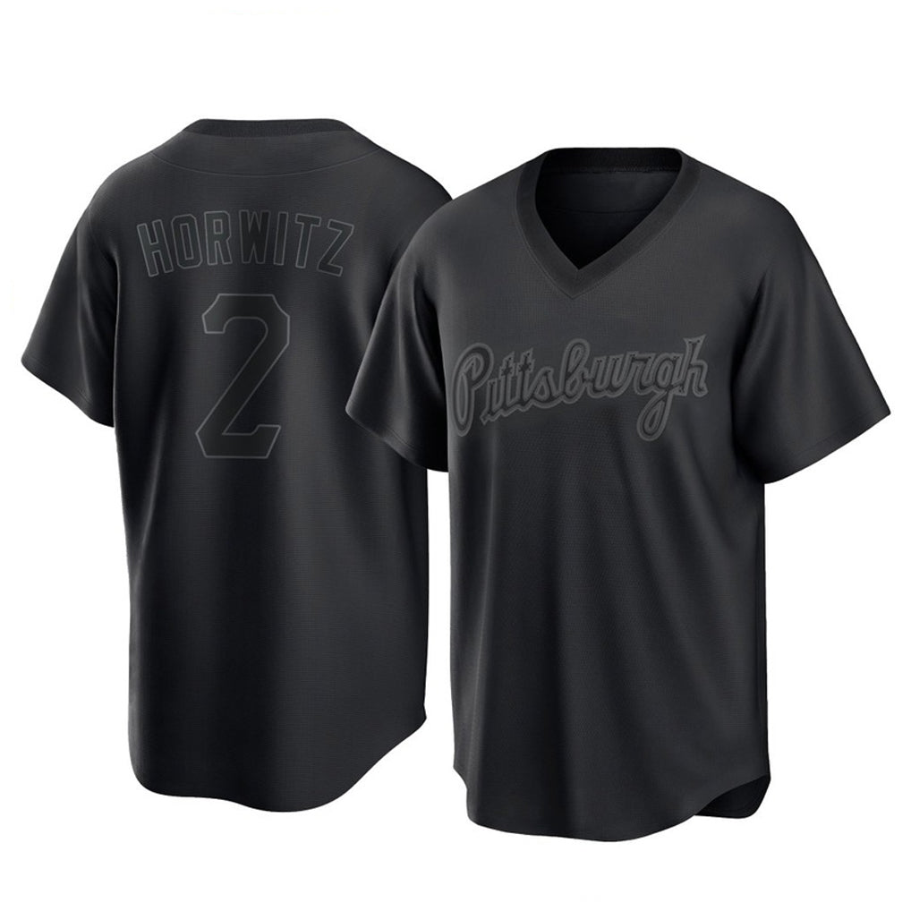 Jamed P.Pirates #2 Spencer Horwitz Player Black Fashion Home Game Stitched Jerseys