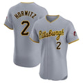 Jamed P.Pirates #2 Spencer Horwitz Player Gray Road Home Limited Elite Stitched Jerseys