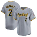 Jamed P.Pirates #2 Spencer Horwitz Player Gray Road Home Limited Stitched Jerseys