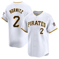 Jamed P.Pirates #2 Spencer Horwitz Player White Home Limited Stitched Jerseys