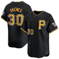 Jamed P.Pirates #30 Paul Skenes Player Black Alt Limited Home Stitched Jerseys