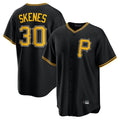 Jamed P.Pirates #30 Paul Skenes Player Black Alternate 2025 Home Game Stitched Jerseys