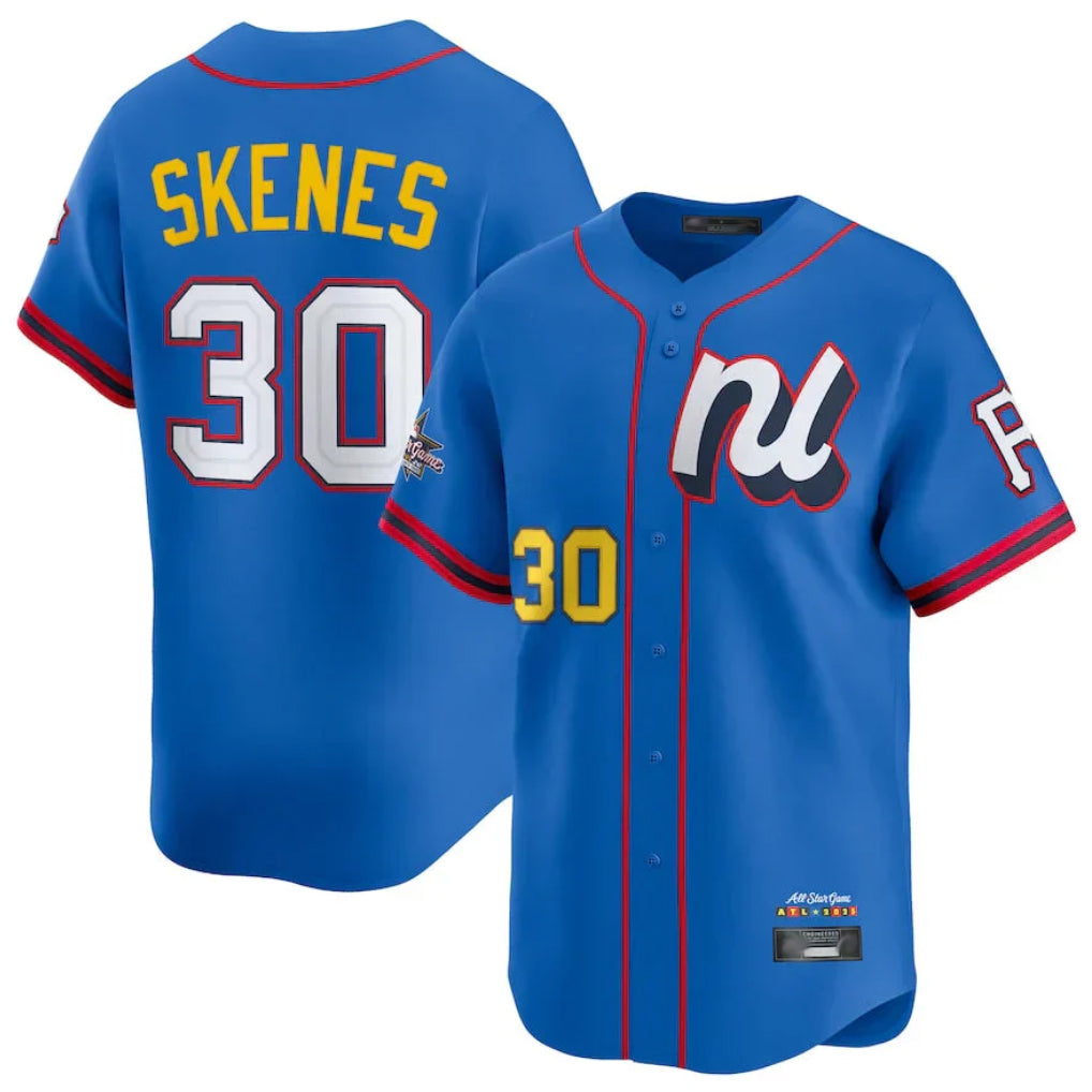 Jamed P.Pirates #30 Paul Skenes Player Blue National League All Star Edition Home Limited Stitched Jerseys