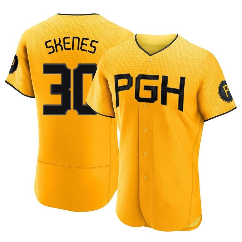 Jamed P.Pirates #30 Paul Skenes Player Gold City Connect Home Limited Elite Stitched Jerseys