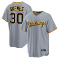 Jamed P.Pirates #30 Paul Skenes Player Gray Road Home Game Stitched Jerseys