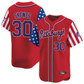 Jamed P.Pirates #30 Paul Skenes Player Red 2025 Independence Day Vapor Premier Limited Stitched Jerseys
