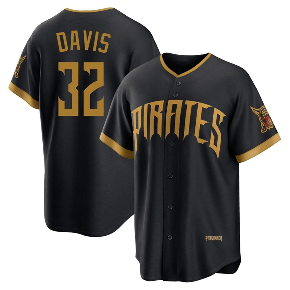 Jamed P.Pirates #32 Henry Davis Player Black 2026 City Connect Home Game Stitched Jerseys
