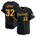 Jamed P.Pirates #32 Henry Davis Player Black Alt Home Limited Stitched Jerseys