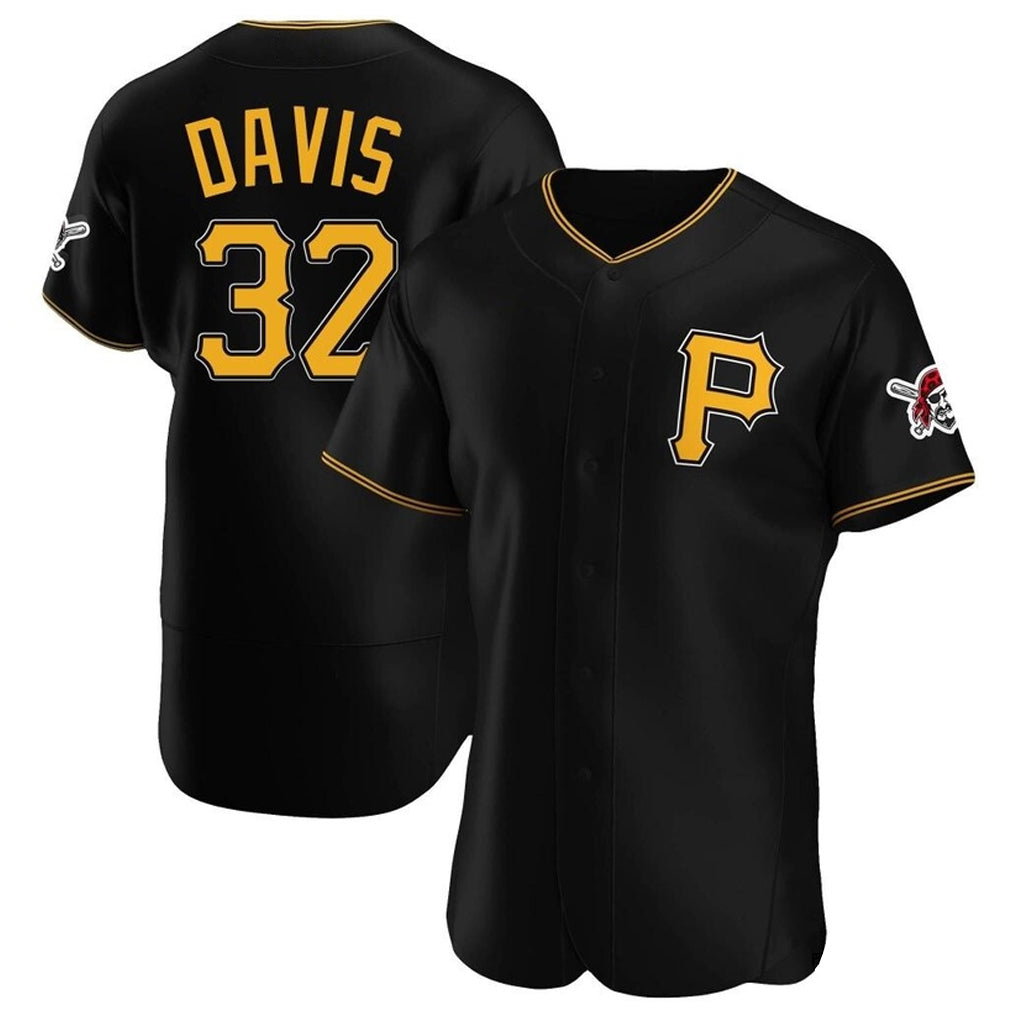 Jamed P.Pirates #32 Henry Davis Player Black Alternate 2025 Home Limited Elite Stitched Jerseys