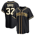 Jamed P.Pirates #32 Henry Davis Player Black Fashion Out Home Game Stitched Jerseys