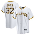 Jamed P.Pirates #32 Henry Davis Player White Home Game Stitched Jerseys