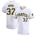 Jamed P.Pirates #32 Henry Davis Player White Home Limited Elite Stitched Jerseys