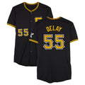 Jamed P.Pirates #55 Jason Delay Player Black Alternate Limited Game Stitched Jerseys