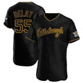 Jamed P.Pirates #55 Jason Delay Player Black Home Limited Elite Stitched Jerseys