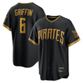Jamed P.Pirates #6 Konnor Griffin Player Black 2026 City Connect Home Game Stitched Jerseys