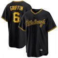 Jamed P.Pirates #6 Konnor Griffin Player Black Alt Home Game Stitched Jerseys