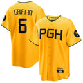 Jamed P.Pirates #6 Konnor Griffin Player Gold City Connect Home Game Stitched Jerseys