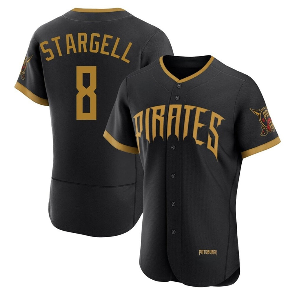 Jamed P.Pirates #8 Willie Stargell Player Black 2026 City Connect Home Limited Elite Stitched Jerseys