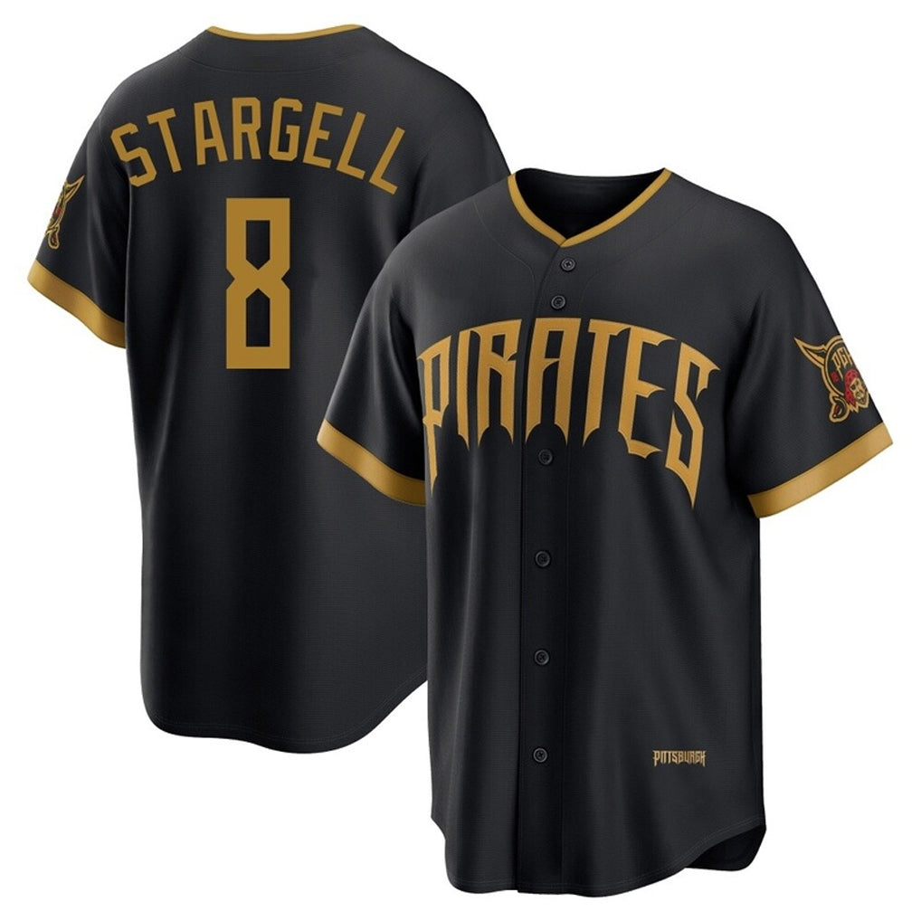 Jamed P.Pirates #8 Willie Stargell Player Black 2026 City Connect Home Limited Stitched Jerseys
