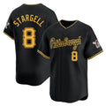 Jamed P.Pirates #8 Willie Stargell Player Black Alt Home Limited Stitched Jerseys