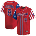 Jamed P.Pirates #8 Willie Stargell Player Red 2025 Independence Day Vapor Premier Limited Stitched Jerseys