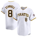 Jamed P.Pirates #8 Willie Stargell Player White Home Limited Stitched Jerseys