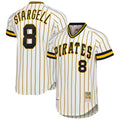 Jamed P.Pirates #8 Willie Stargell Player White Mitchell & Ness Cooperstown Collection 1979 Limited Stitched Jerseys