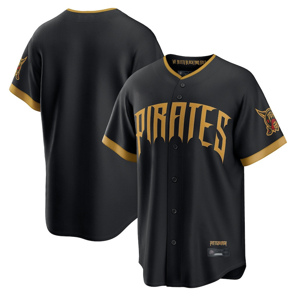 Jamed P.Pirates Blank Player Black 2026 City Connect Home Limited Stitched Jerseys