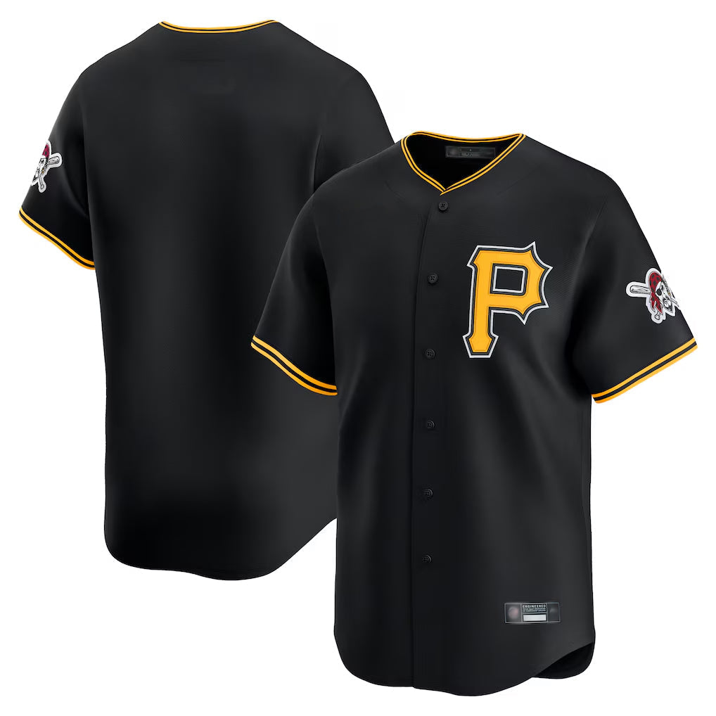 Jamed P.Pirates Blank Player Black Alternate Limited Game Stitched Jerseys