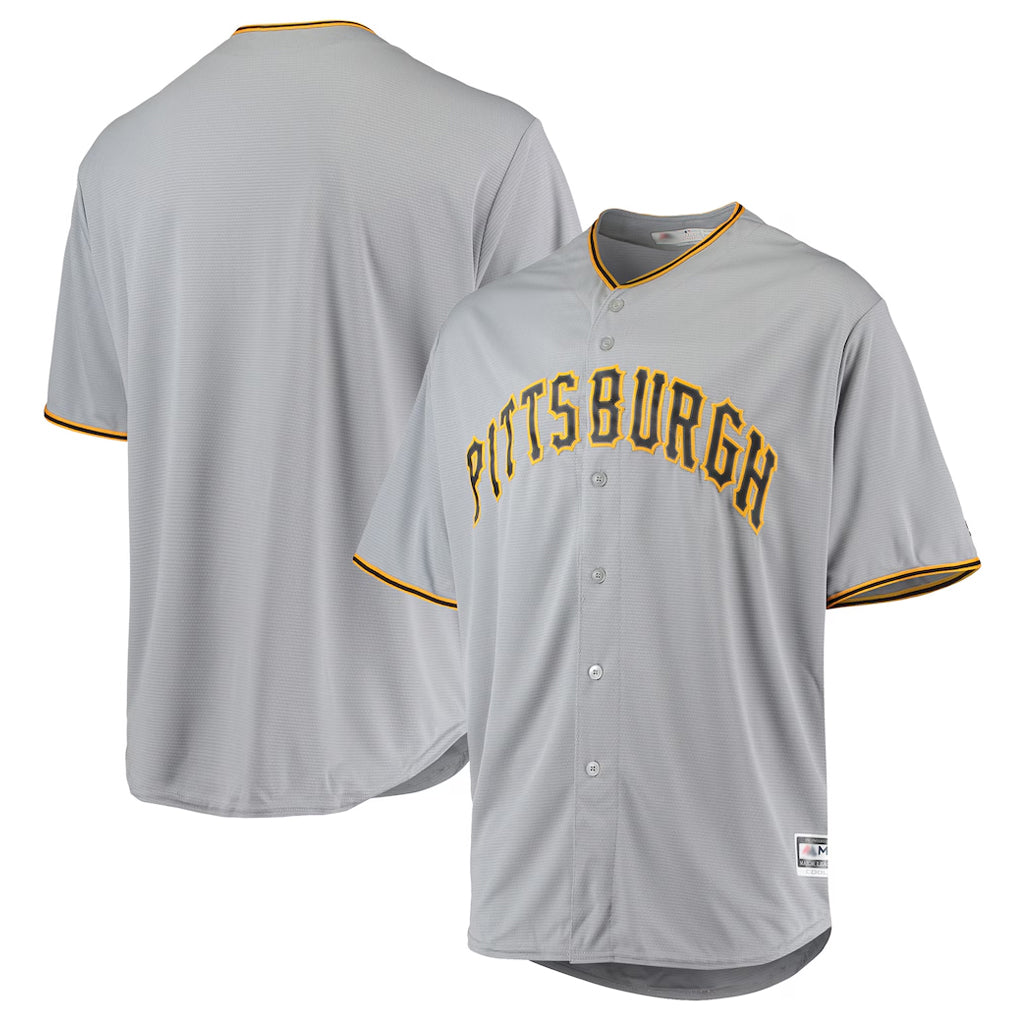 Jamed P.Pirates Blank Player Gray Road Home Game Stitched Jerseys