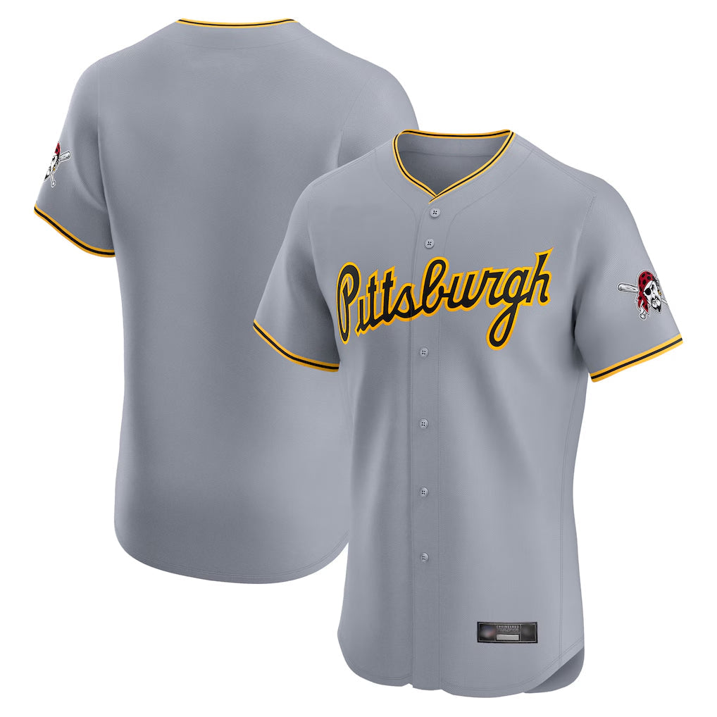 Jamed P.Pirates Blank Player Gray Road Home Limited Elite Stitched Jerseys