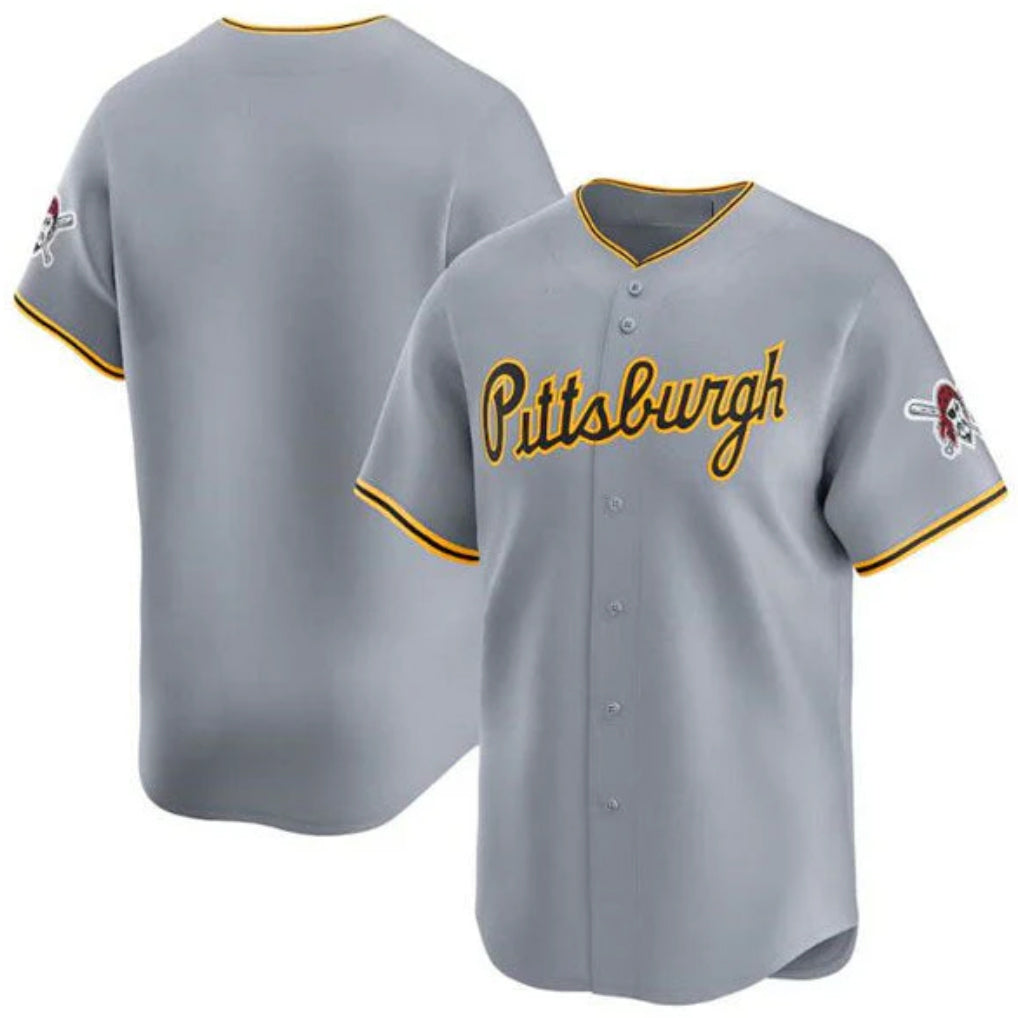 Jamed P.Pirates Blank Player Gray Road Home Limited Stitched Jerseys