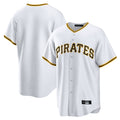 Jamed P.Pirates Blank Player White Home Game Stitched Jerseys