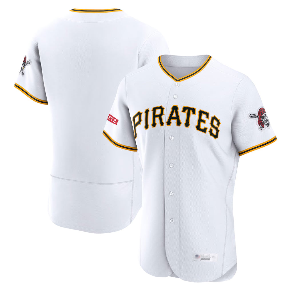 Jamed P.Pirates Blank Player White Home Limited Elite Stitched Jerseys