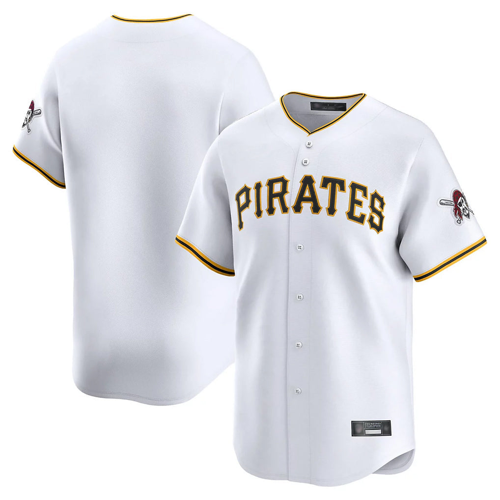 Jamed P.Pirates Blank Player White Home Limited Stitched Jerseys