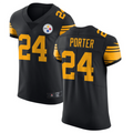 Jamed P.Steelers #24 Joey Porter Jr. Black Vapor Untouchable Elite Color Rush American Stitched Jerseys