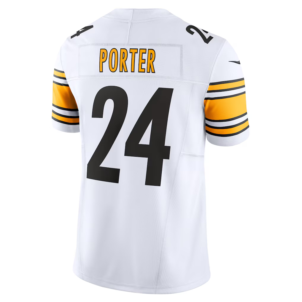 Jamed P.Steelers #24 Joey Porter Jr. White Vapor F.U.S.E. Limited Stitched Jersey