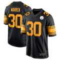 Jamed P.Steelers #30 Jaylen Warren Black Alternate Game American Stitched Jersey