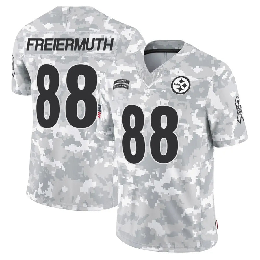 Jamed P.Steelers #88 Pat Freiermuth Player Arctic Camo Salute to Service Limited Stitched Jerseys