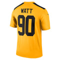 Jamed P.Steelers #90 T.J. Watt Player Gold Alternate 1933 Throwback Legend Performance Top Stitched Jerseys