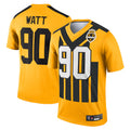 Jamed P.Steelers #90 T.J. Watt Player Gold Alternate 1933 Throwback Legend Performance Top1 Stitched Jerseys