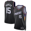 Jamed P.Suns #15 Devin Booker Black Swingman Jerseys - Statement Edition
