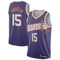 Jamed P.Suns #15 Devin Booker Purple Swingman Player Jerseys - Icon Edition